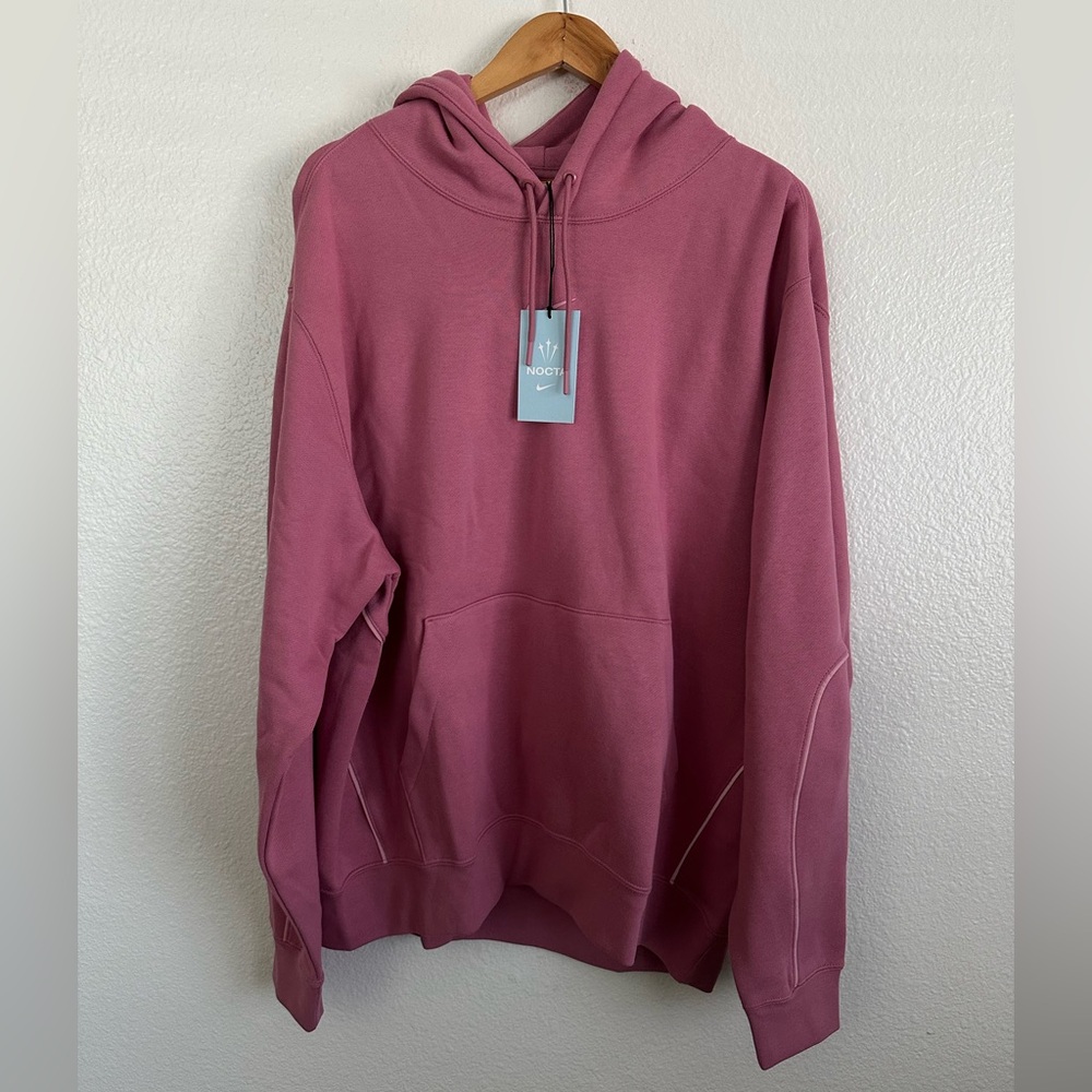 Nike NOCTA Berry Pink Fleece Hoodie OVO CLB Certified Lover Boy Men Size XL